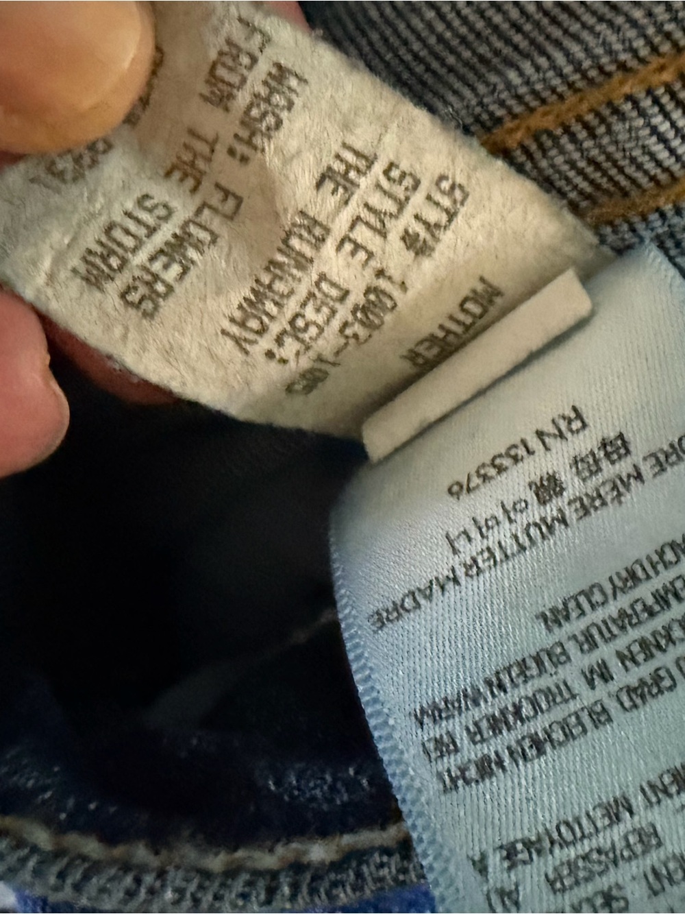 Dark Blue Frayed Hem Straight Jeans - Picture 4 of 5